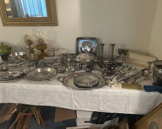 Silver plate vintage items