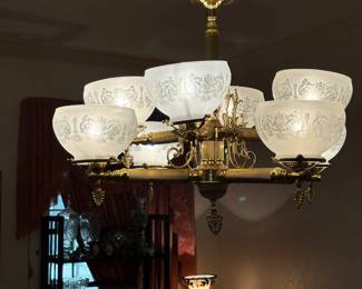 Several light fixtures in the house are for sale