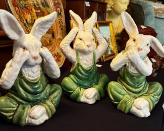 See Hear Speak No Evil Rabbits