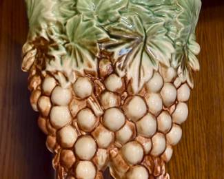 Vintage McCoy Pottery double grape cluster vase