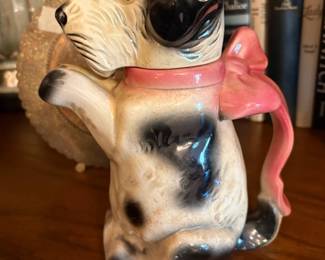 1930's-40's German Erphila Pottery Terrier dog teapot