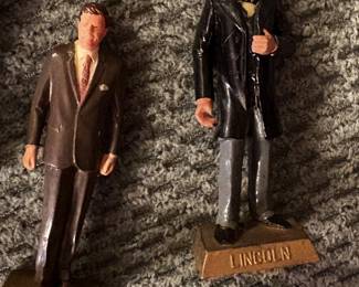 Vintage Marx Toys American Presidents figures - approximately 2" tall