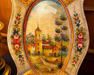 Handpainted Italian platter