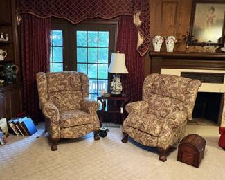 Ball and claw foot recliners