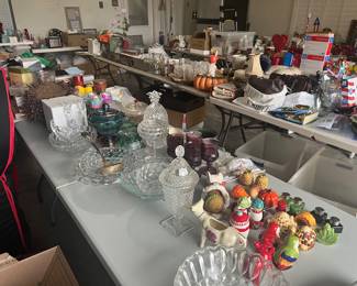 Glassware, collectibles and home decor