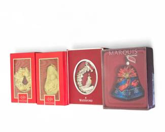 Lenox and Waterford ornaments