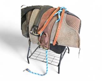 Saddle blankets, lead ropes