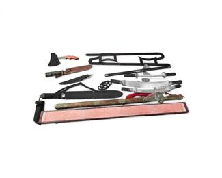 Various knives and swords