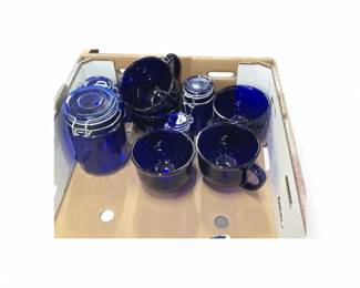 Blue dishes