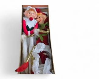 Vintage Christmas elves