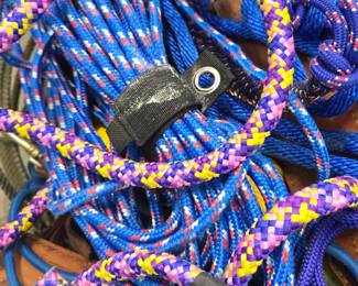Lead ropes. halters