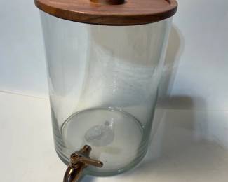 k Threshold 2 Gallon Glass Beverage Dispenser