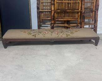 a Antique Upholstered Personal Kneeler