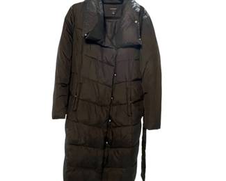 cHalogen Womens Black Long Puffer Coat