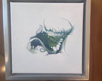 ar Contemporary Abstract Blue  Green Canvas, Jayne Steuart Design