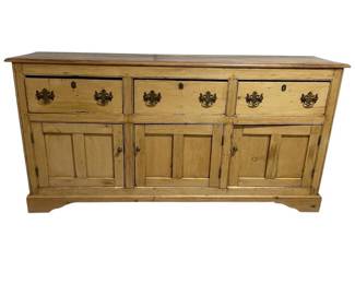 a Antique English Pine Dresser