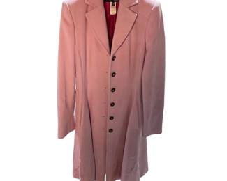 c Les Copains Italian Wool Cashmere Pink Coat
