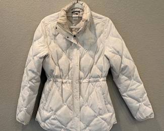 c he North Face Womens Medium Quilted White Jacket