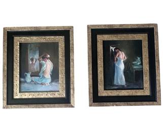 ar Original Oil Paintings Signed Oliver Parson