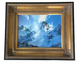 ar To Touch Heaven Artist Proof HandRemarked Gicle on Canvas