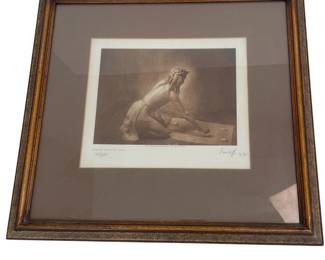 ar Edward S. Curtis Apache Medicine Man Curtis Gravure Print  Signed  Numbered