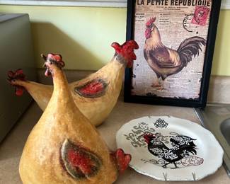 American Craft pecking hens 