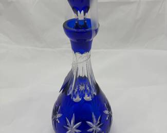 Cobalt decanter 