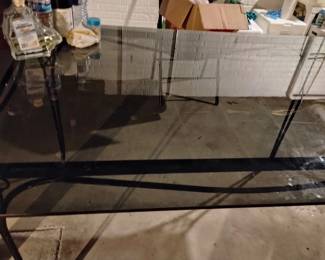 Beautiful Smoky Glass Dining Table!