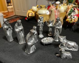 Pewter Nativity Set