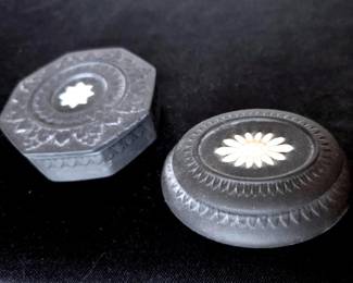 Wedgewood Black Trinket Boxes