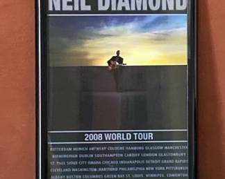 Neil Diamond 2008 World Tour Concert Poster From Phoenix Concert