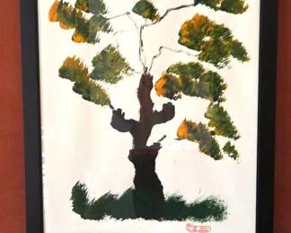 Tree Painted By Real Elephant