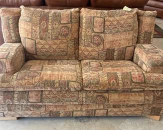 Patterned loveseat