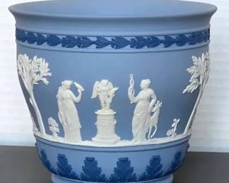 Wedgwood Blue Pot