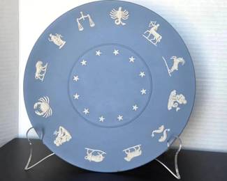 Wedgewood Blue Astrology Plate