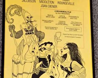Man Of La Mancha Authentic Broadway Poster