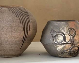 Decorative Pots  One Signed