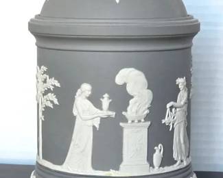 Wedgwood Gray Lidded Pot