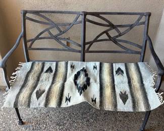 2Seater Metal Outdoor Bench