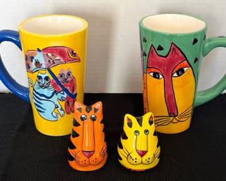 Ceramic Cat Dishes  Laurel Burch
