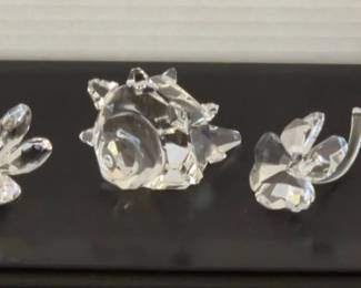 3 Swarovski Crystal Figurines