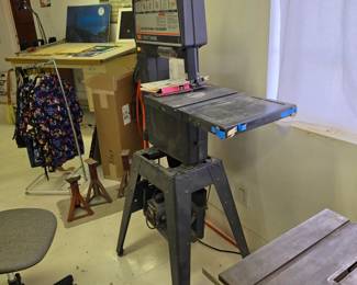 Craftsman 12" Band Saw-Sander, a dual-purpose woodworking machine that can be used for cutting curves or, when converted, for sanding. 