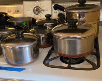 Revere Ware 1801 Copper Bottom Cookware