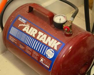 Air Works Industrial Quality Products portable air tank. 