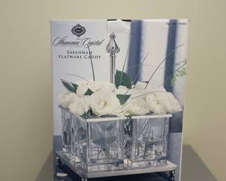 Shannon Crystal Savannah Flatware Caddy