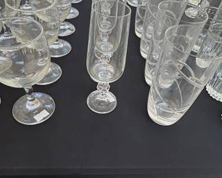 Bohemia Crystal "Claudia" Pattern Glassware Set