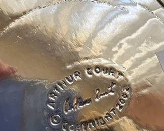 Arthur Court Grape and Leaf Serving Bowl with Crab Motif