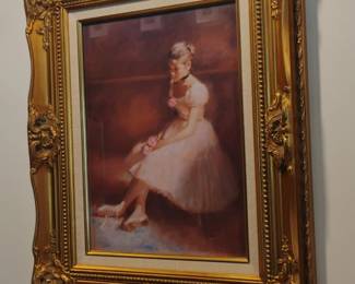 Ballerina with Roses Oil Painting