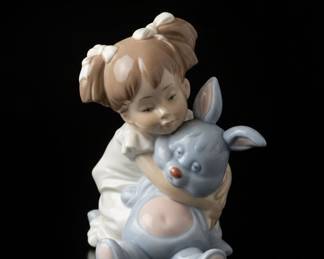 Nao by Lladro Girl & Bunny “I love you so much”