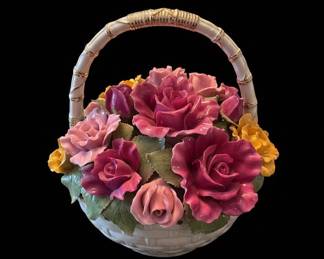 Royal Albert Old Country Roses Porcelain Flower Basket